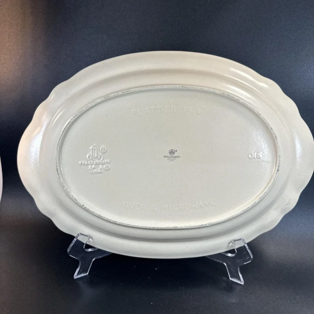 Pfaltzgraff Remembrance Oval Serving Platter 14.6